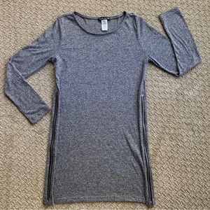 Gray Sweater Dress Small Long Sleeves